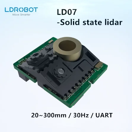 LDROBOT 솔리드 스테이트 라인 라이더 센서, 장애물 회피 내비게이션 감지 모듈, LD07, 30 ~ 300mm 범위