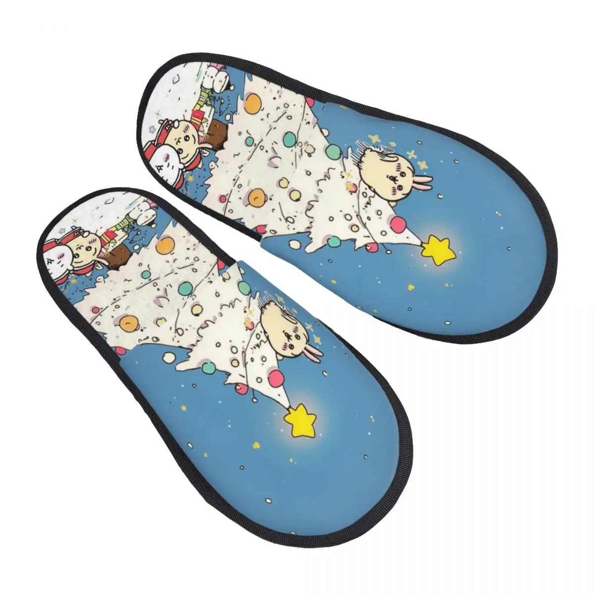 

Chiikawas House Slippers Non Slip Soft Memory Foam Cotton Slippers Bedroom