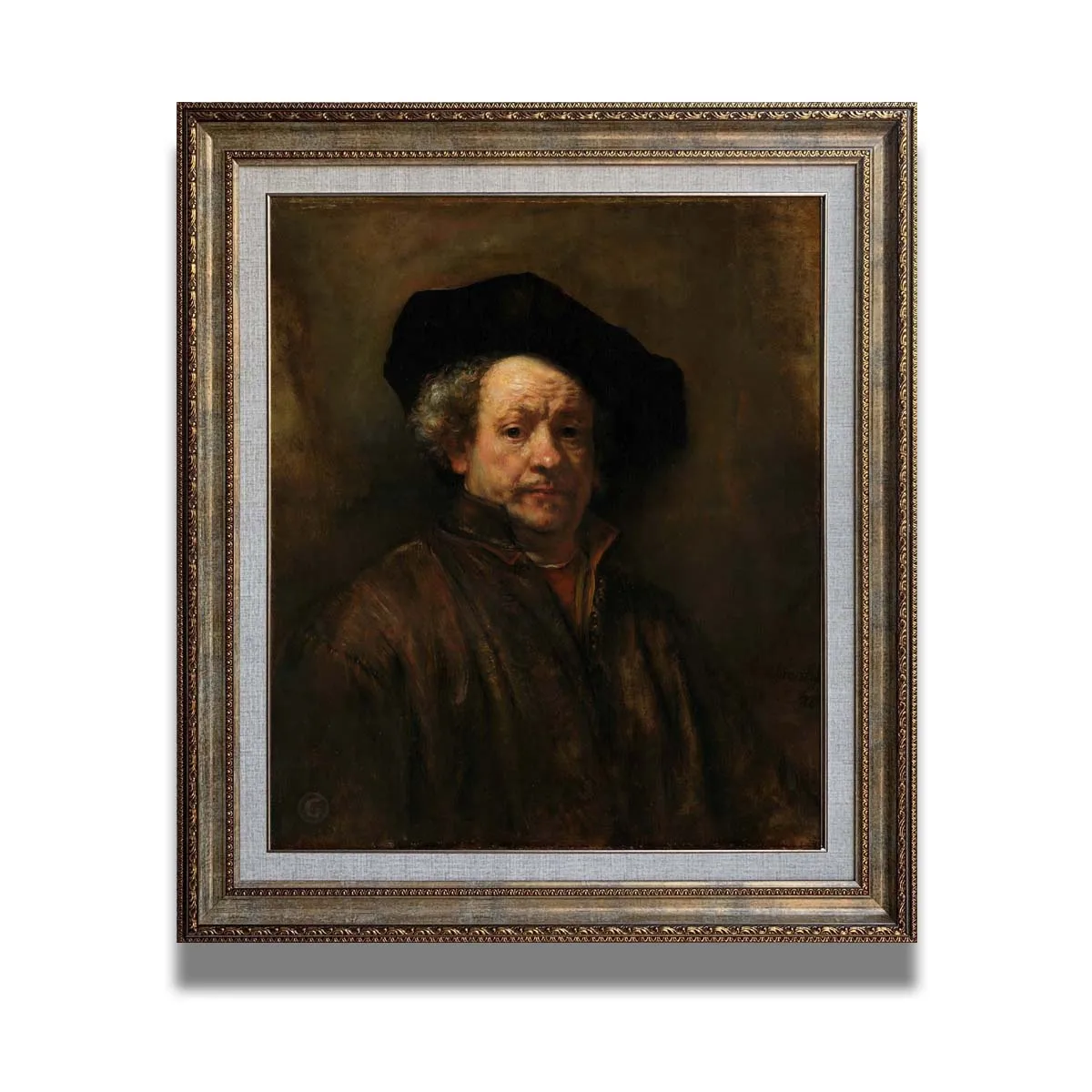 Hand painted famous oil painting reproduction Self-portrait of Rembrandt  custom oil portrait from your photo FREE SHIPPING