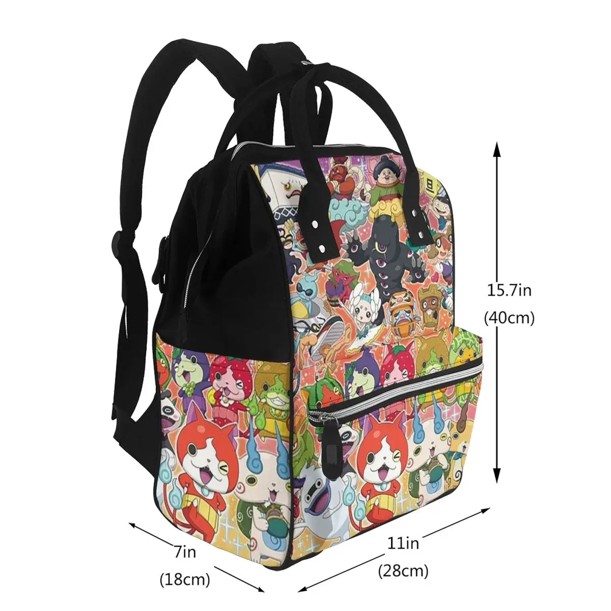 Yo-Kai Watch Cartoon Game Student Backpack School Bag Hiking Travel Daypack for Men Women Bookbag Shoulder Bags
