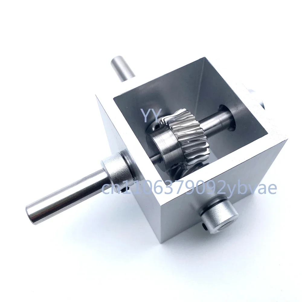 1:5 Turbine Worm Gear TransmissionRight Angle Reverse Box Gearbox 90-Degree Angle Reducer 8mm Corner Device