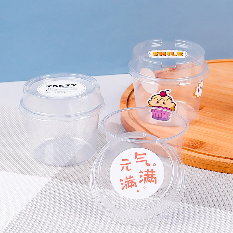 

10pcs Transparent Cake Box With Cover Dessert Box Cupcake Container With Lid Stackable Clear Sandwich Storage Packing Box Party