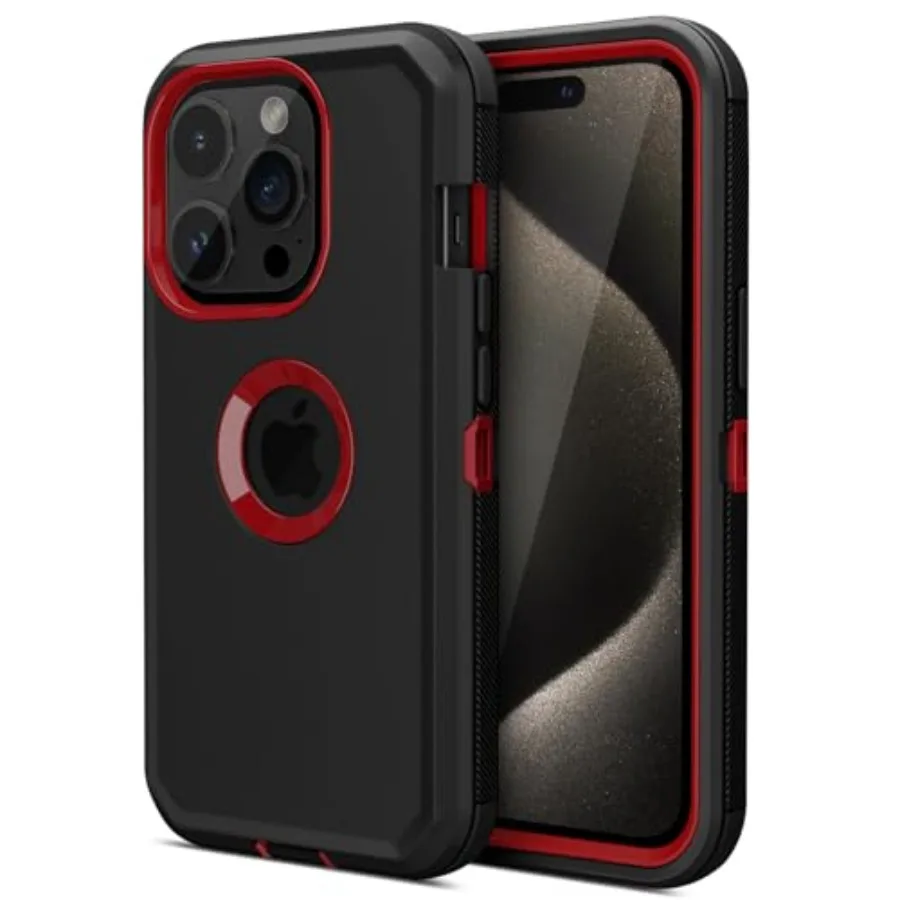 

for iPhone 15 Pro Max Case Heavy Duty Drop Protection Screenless Dual Layer Shockproof Sports Rugged Bumper Dust Proof Cell Pho