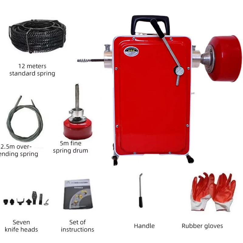 Professional Electric Sewer Dredging Machine  Toilet Pipe Cleaner Dredger Tool