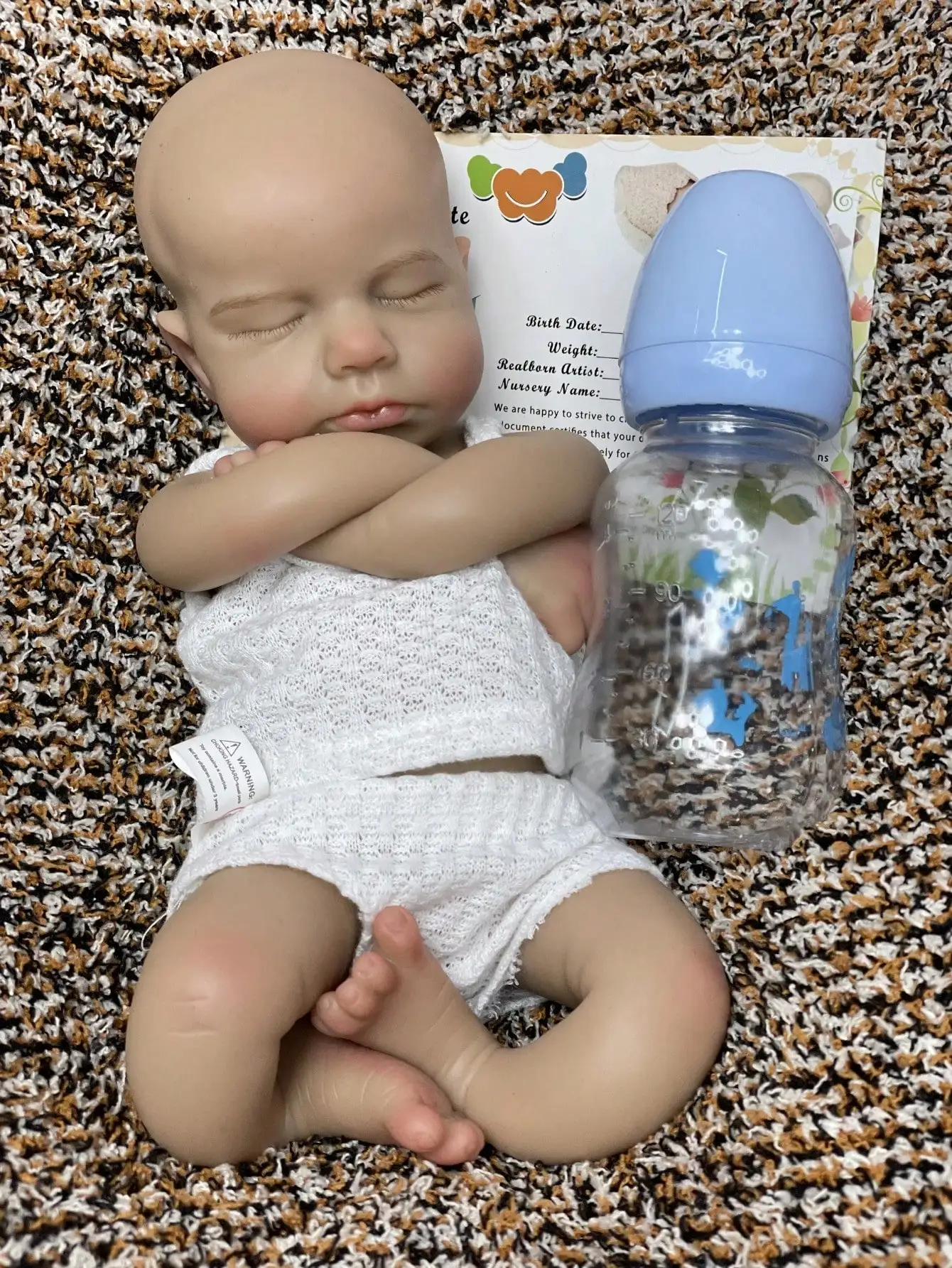 Saskia 13 pollici Silicone Loulou Reborn Baby Doll Fatto a mano Bebe Soft Touch Neonato Baby Doll per bambini Regali di compleanno