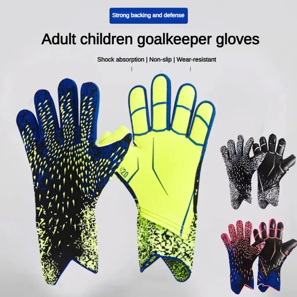 Professional Football Goalkeeper Gloves Anti Slip Thickened Breathable Soccer Goalie Gloves Football Accessories For Adults Kids