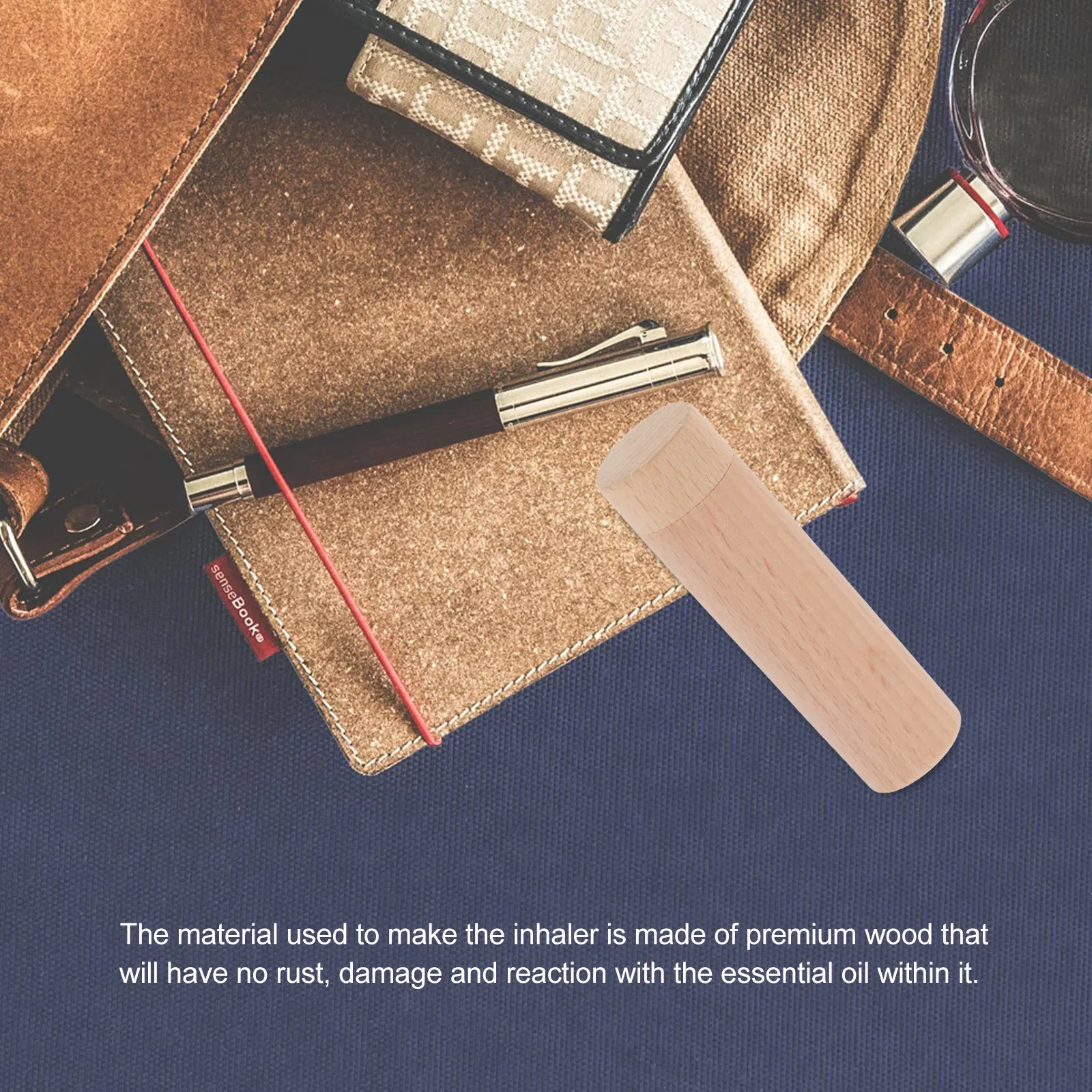

Smell Stick Nasal Sticks Essential Oil Aromatherapy Inhaler Wooden Device Diffuser Tube Beech Oils Scents Home