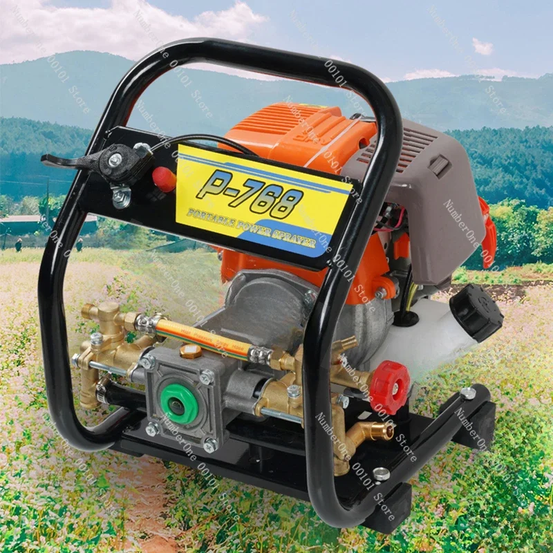 Four-stroke Gasoline Engine Sprayer Agricultural High-Pressure Sprayer Garden Fruit Tree Disinfection Flushing Pump Sprayer