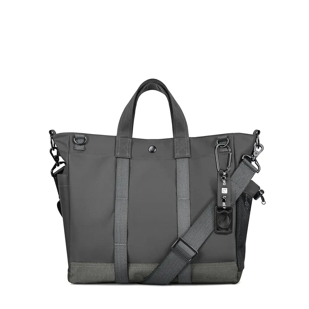 Laptop Tote Bag Handbag with Top-Handle & Detachable Shoulder Strap, Multi-Pocket Crossbody Computer Bags