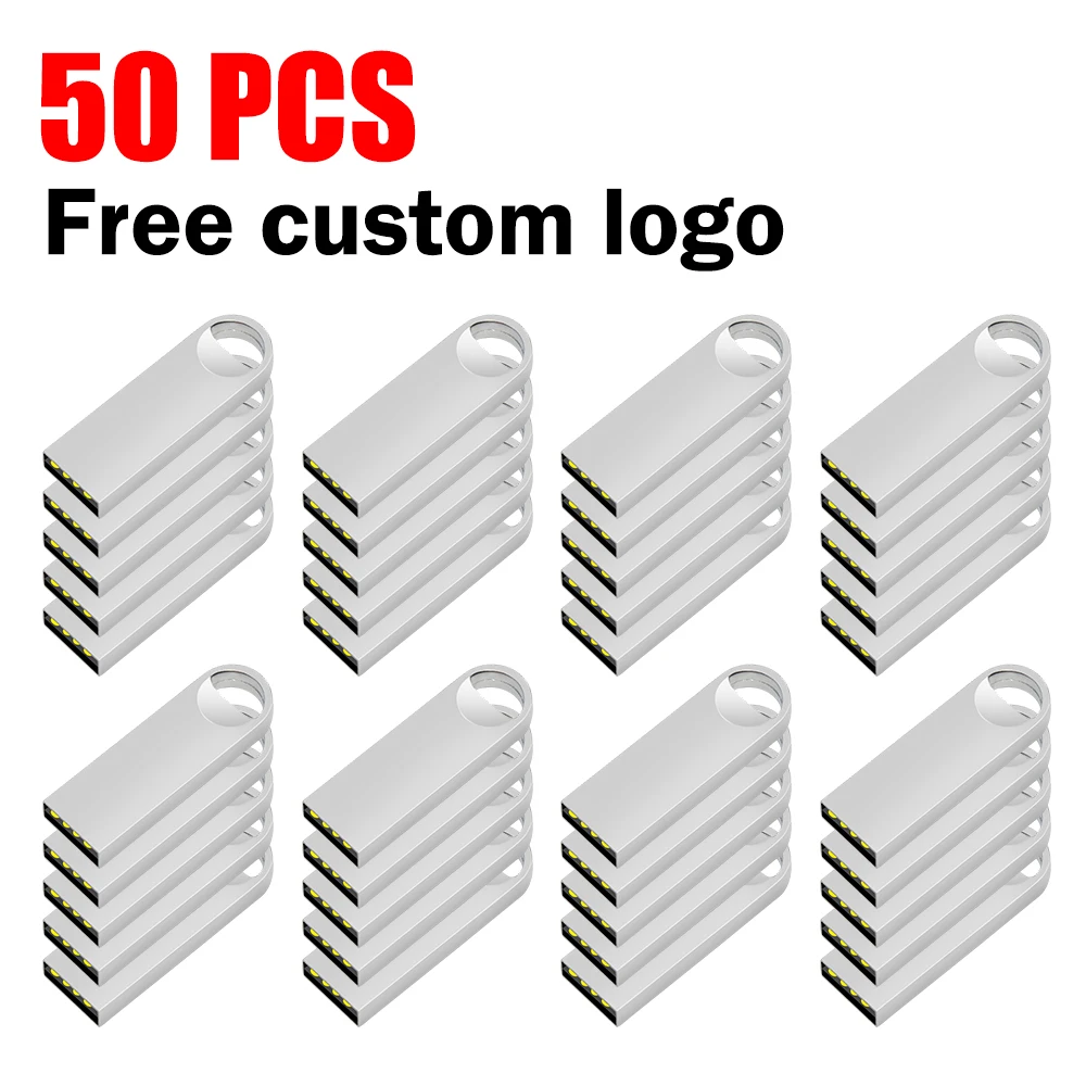 

50PCS LOT USB Flash Drives 128GB Wholesale Memory Stick 64GB 32GB Free Custom Logo Pen Drive 16GB Creative Gift Pendrive 8GB 4GB