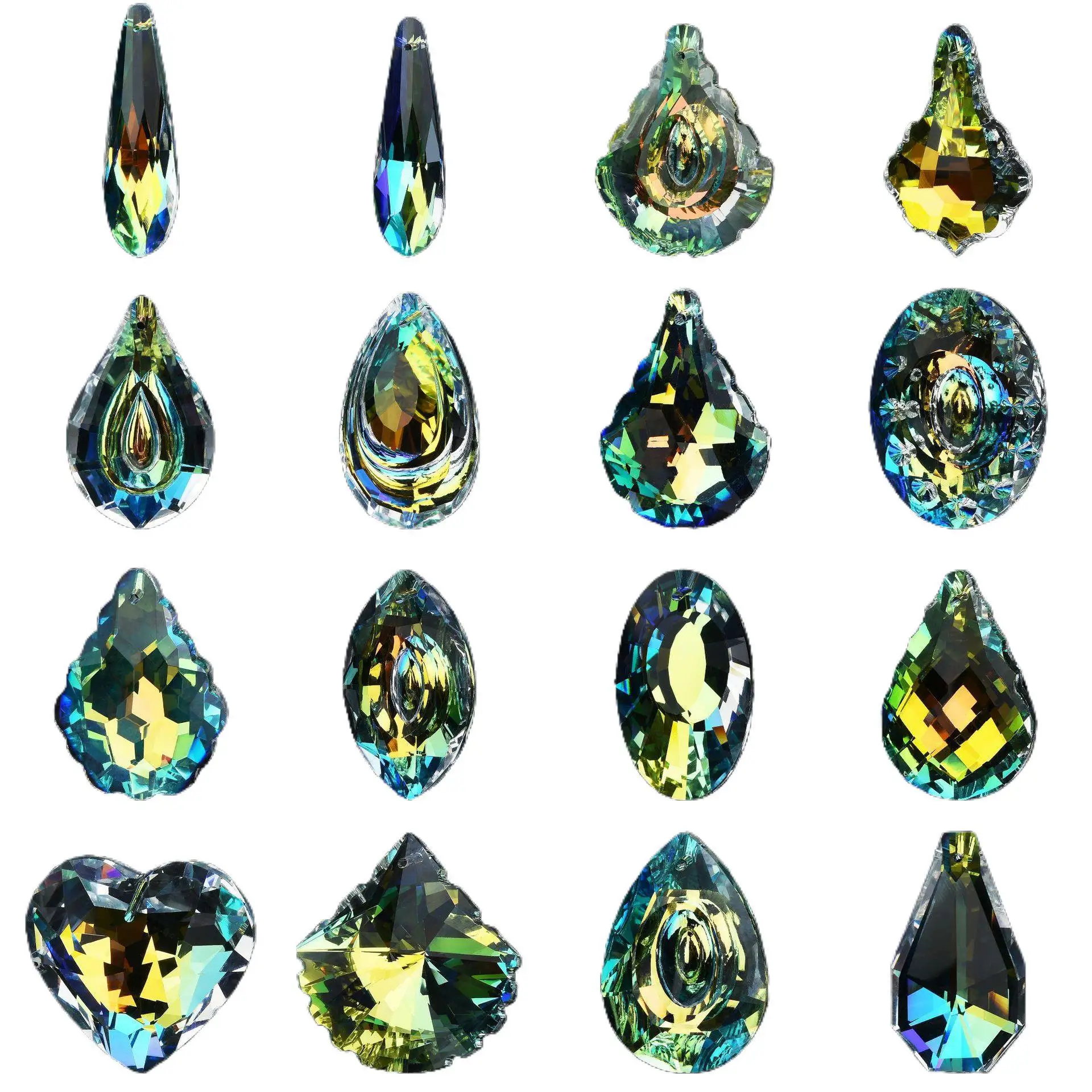 A Variety of Crystal Sun Catcher Pendant Glass Prism Lamp Accessories DIY Wedding Indoor Hanging Decoration Gifts