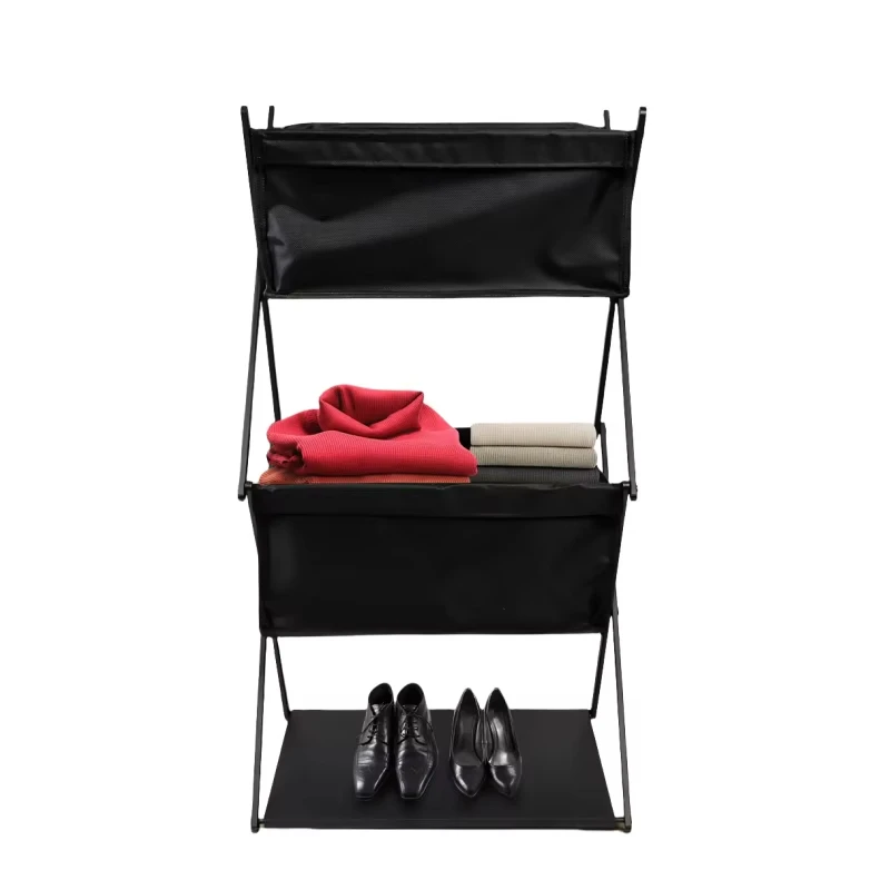 Outdoor Camping Shelf Three-layer Folding Portable Storage Rack For Picnics Barbecue Storage Rack Multifunctional Shoe Rack New