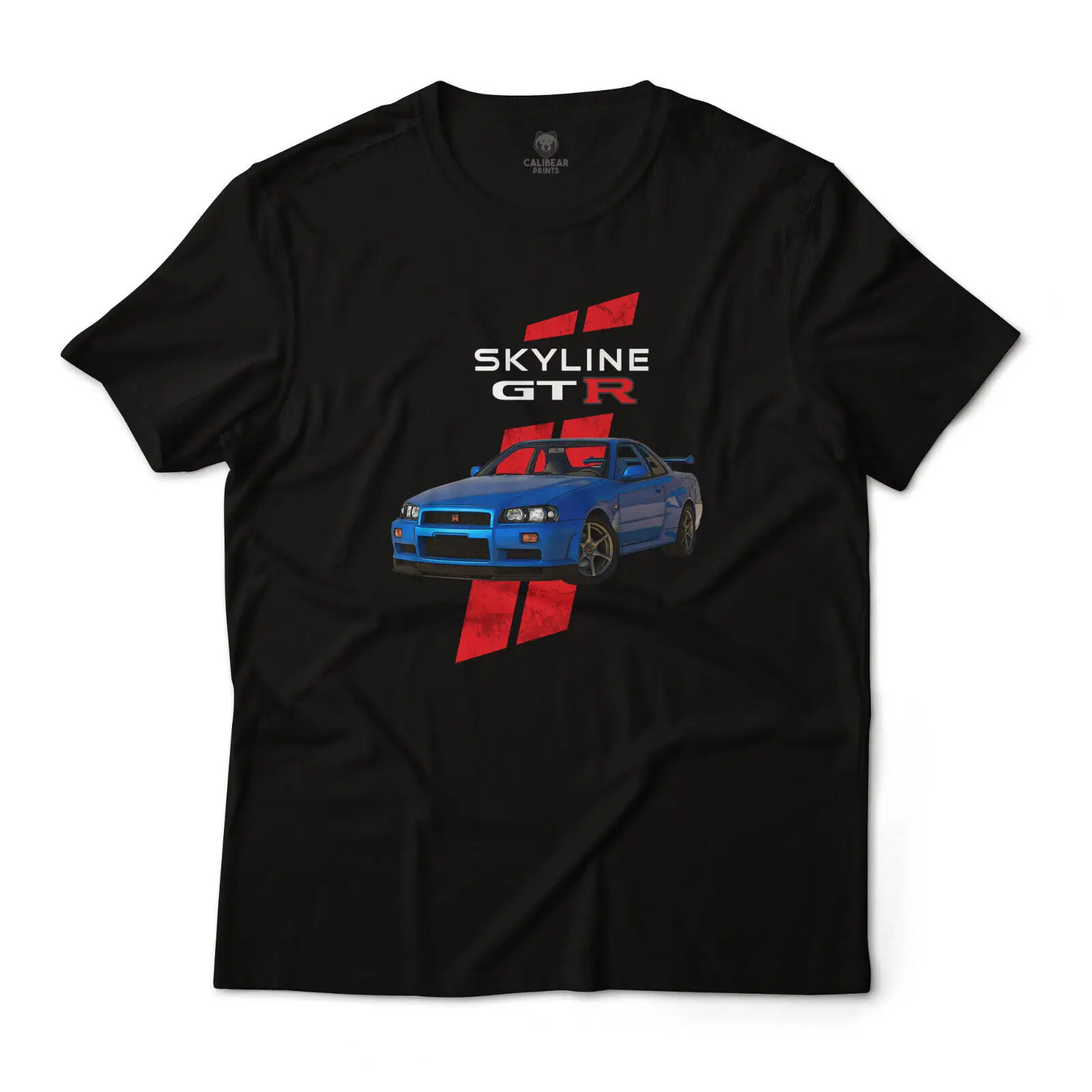 

2002 R34 Nissan Skyline GT-R JDM Classic Tuner Sports Car Art Cotton T-Shirt