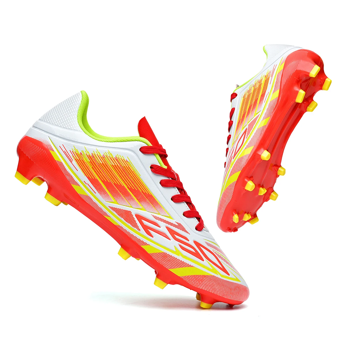 Ademende PU-voetbalschoenen FG/AG lange spijker universele slijtvaste en antislip outdoor indoor sportschoenen voor het hele seizoen