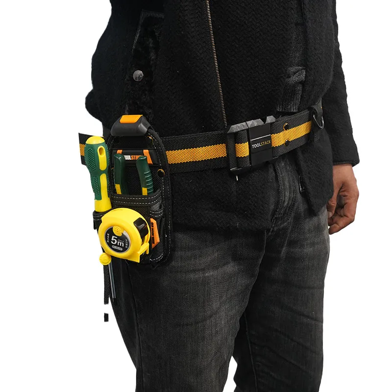 حقيبة كماشة TOOLSTACK TSK-35M - كماشة متوسطة/كبيرة متخصصة لحزام الأدوات وحقيبة أدوات صغيرة بخطاف سريع وحقيبة تخزين سميكة