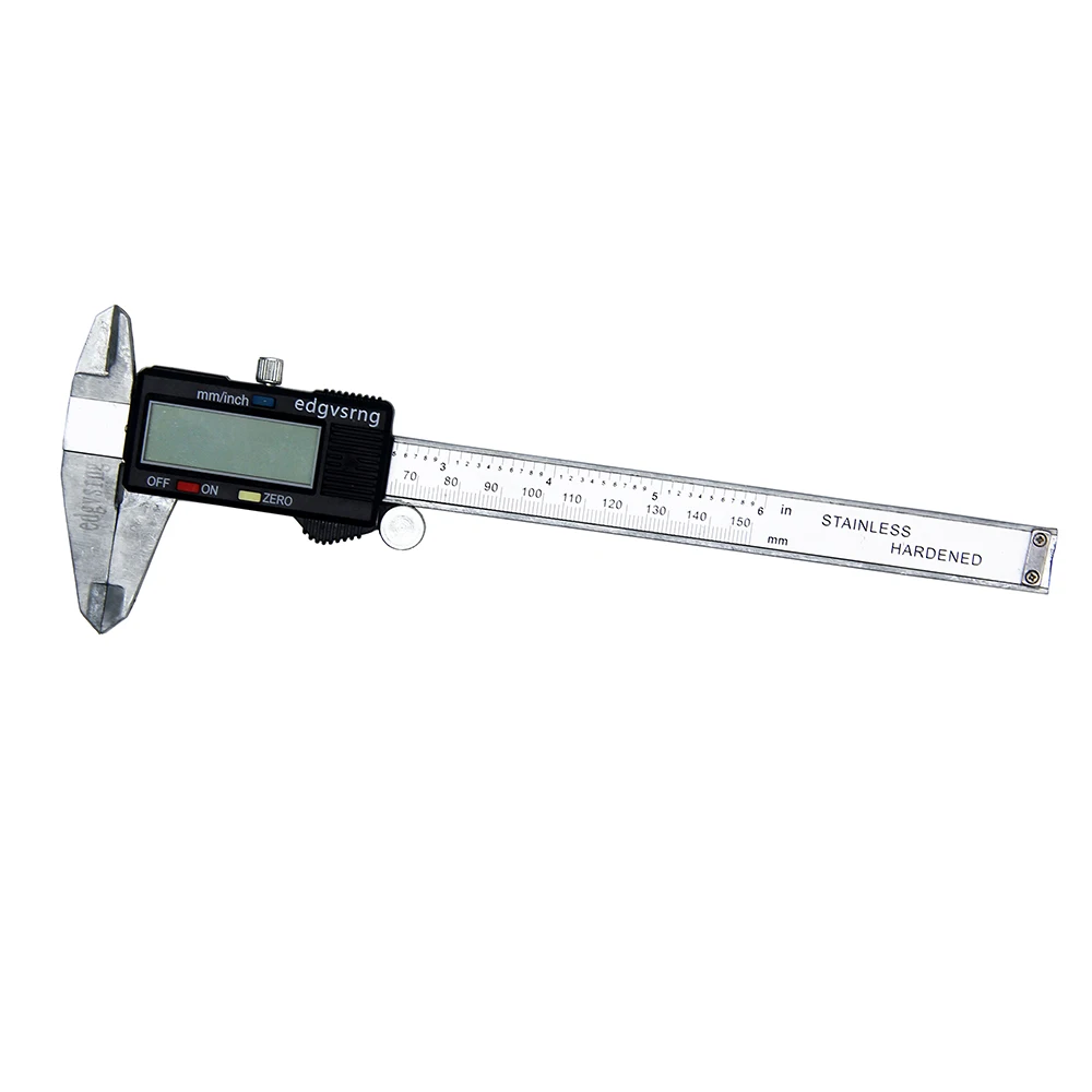 edgvsrng Electronic Digital Caliper Carbon Fiber Dial Vernier Caliper Gauge Micrometer Measuring Tool Digital Ruler