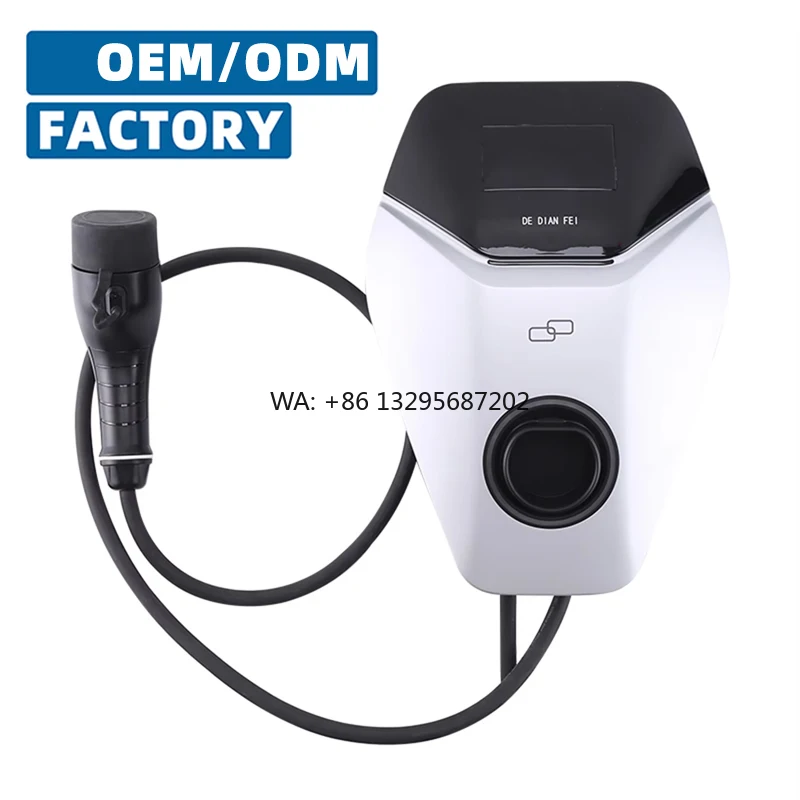 

Зарядная станция для электромобилей настенного монтажа, 11 кВт/22 кВт, Тип 2, 32 А, для бытового и коммерческого использования (ЕС), быстрая зарядка