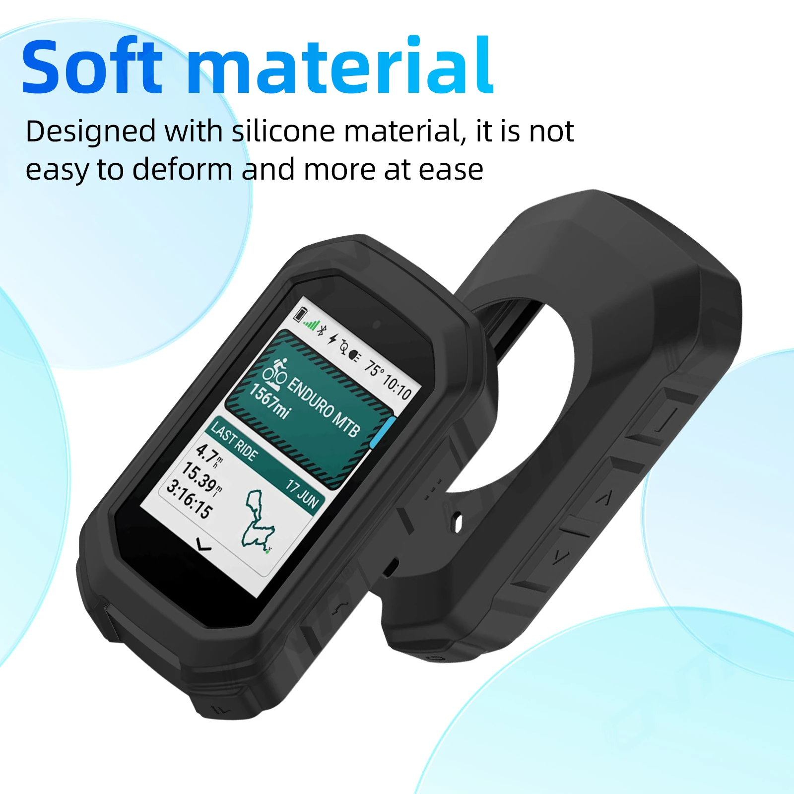 Silicone Case For Garmin Edge MTB Bicycle Computer Protective Cover Bumper Anti-collision Protector Shell Accessories - Image 4