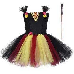 Girls Harry Wizard Tutu Dress Hermione Granger Costume for Girls Fancy Birthday Party Dresses Kids Carnival Halloween Costumes