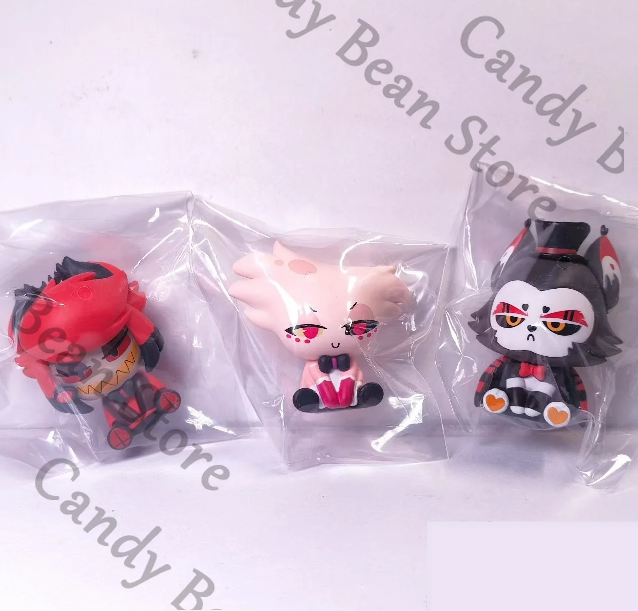 Genuine Anime ‌Hazbin Hotel Alastor Cosplay Q Versions Figurine Cartoon Garage Kits Model Desktop Ornament Xmas Gift