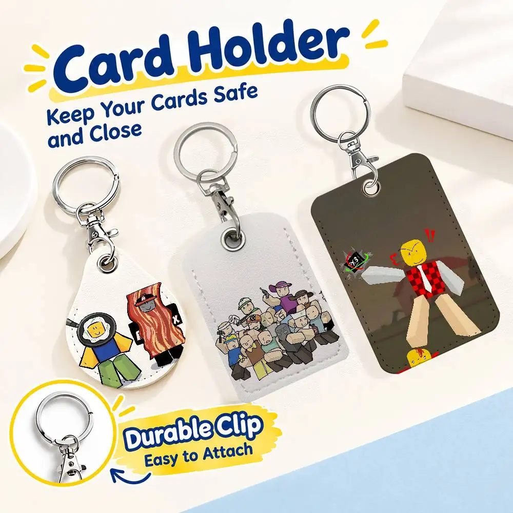 FOR Devesto Die of Death Card Holder Men And Womenn Universal Antirust Keychain Learther Access Drop Key Tag Ring