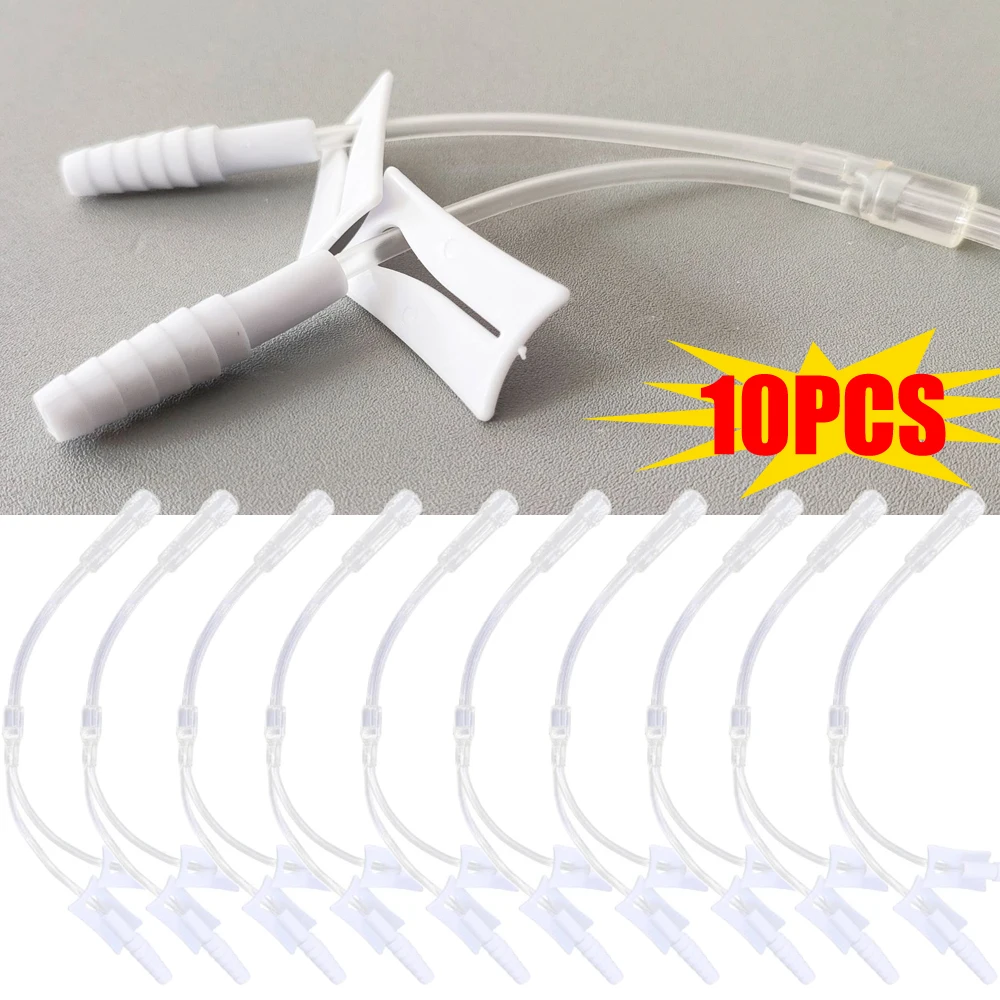 

10PCS Disposable Oxygen Tube Three-way Nasal Cannula Connector Oxygen Concentrator Accessories Three People Inhale Oxygen