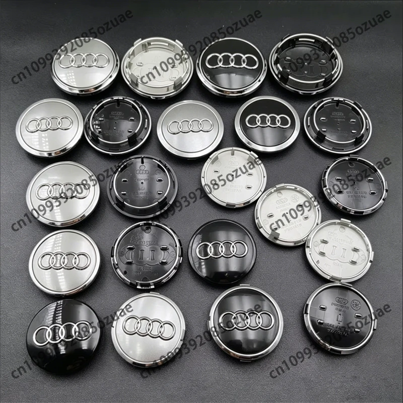 

4Pcs Car Styling Wheel Center Hub 60/61/68/69/77mm Cap Auto Rim Covers For Audi A5 A6 C5 C6 C7 A4 B5 B6 B7 A7 A8 Q7 Q5 Accessory