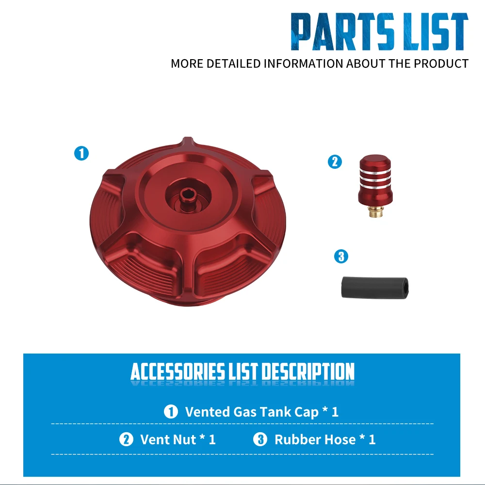 Motorcycle Tank Gas Cap Aluminum Oil Fuel Tanks Cover Universal For Harley All Female Threaded Model Except Touring 2023.5-2025