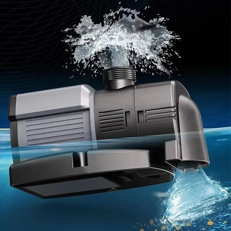 220v-240v Plastic Submersible Fish Pond Suction Pump Mute Frequency Conversion Water Pump with Energy Saving Circulation Filter