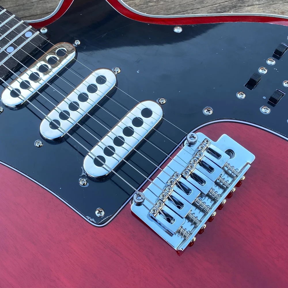 Custom Brian May Red Electric Guitar Stainless Steel Frets 24 Frets Rosewood Fretboard 6 String Guitarra Tremolo Bridge