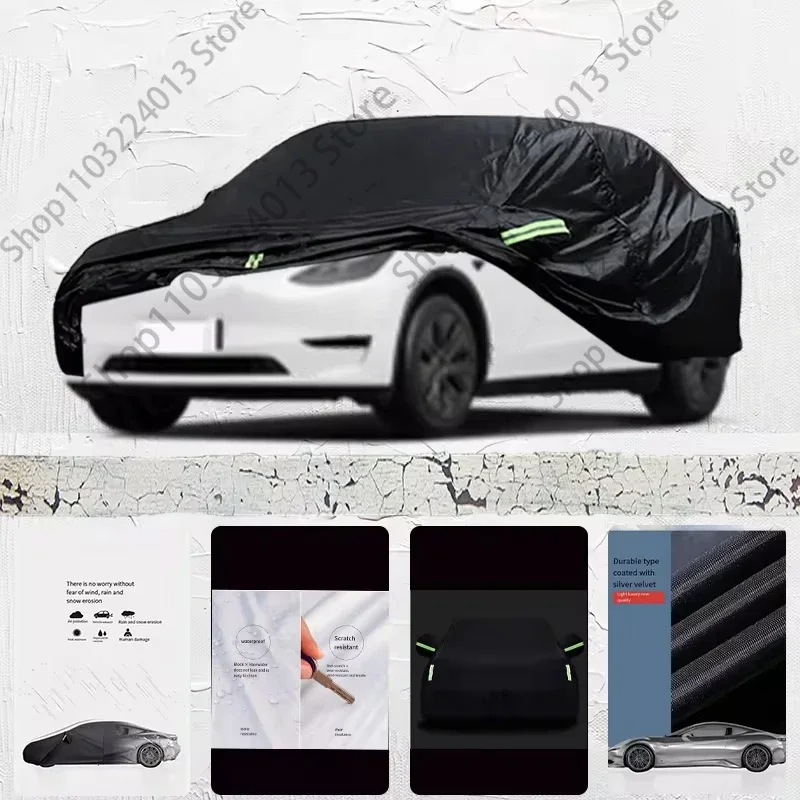 

For Tesla Model y Anti-UV Sun Shade Rain Snow Resistant Black Cover Dustproof Car umbrella Full Car Cover Outdoor Protection