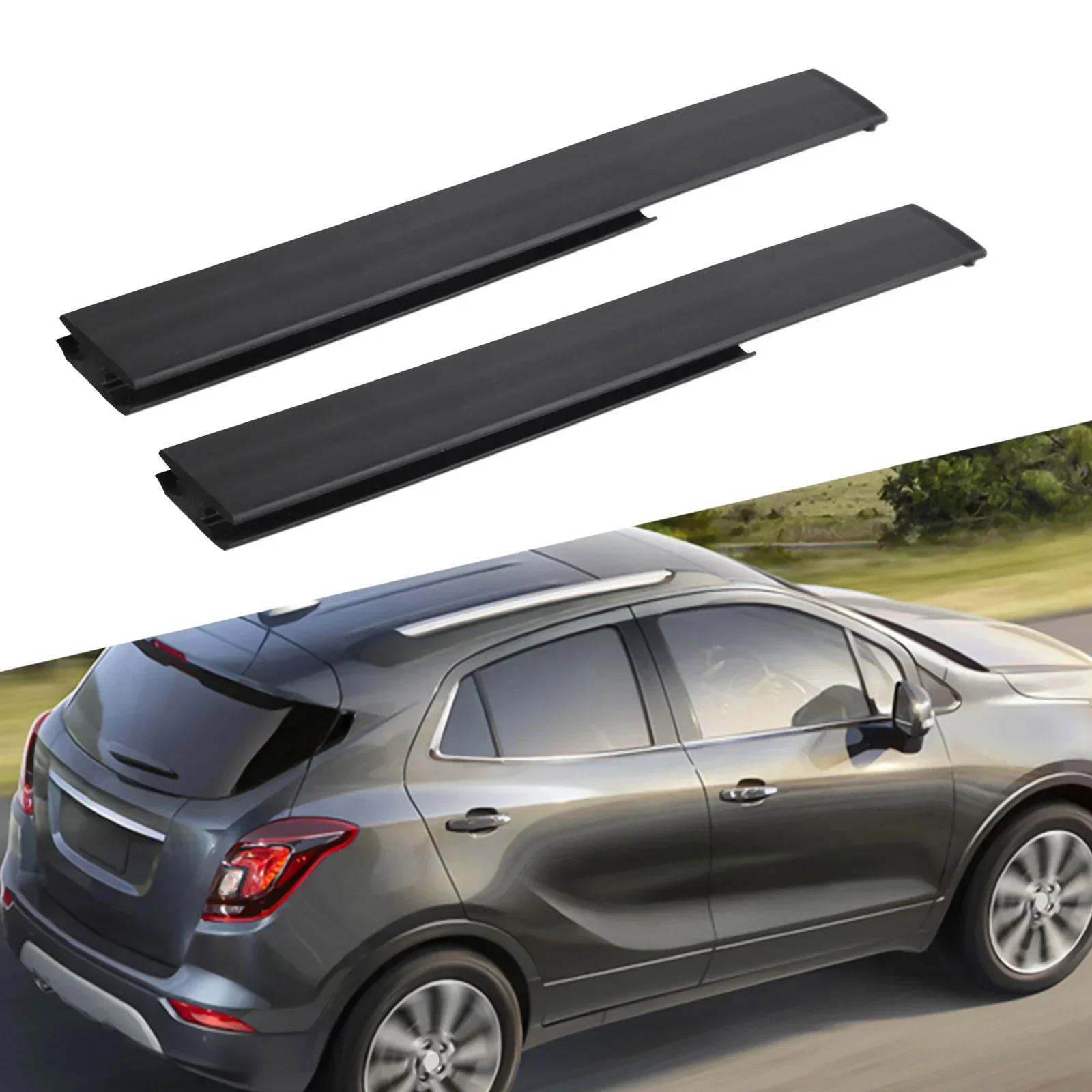 

ABS Trimming Drip Molding Car Exterior Enhancement Quick Installation Wear-Resistant Front Pair Non-Deformation