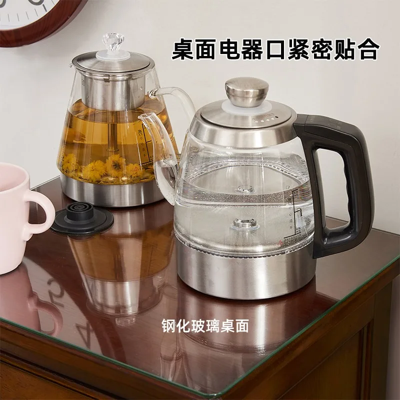 American tea cabinet kettle integrated embedded living room office tea table side cabinet solid wood small tea table household