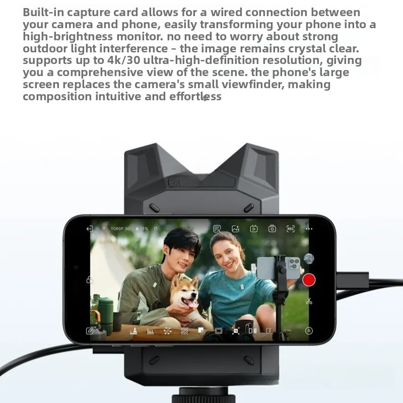 Lighting mobile phone , monitoring picture transmission, one shot and four receivers, lightweight wireless picture