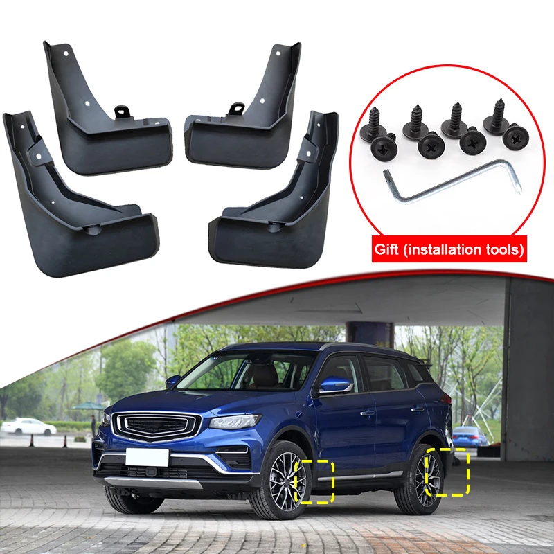 

Car Styling For Geely Azkarra Atlas Pro 2020-2023 Car Mud Flaps Splash Guard Mudguards MudFlaps Front Rear Fender Accessories