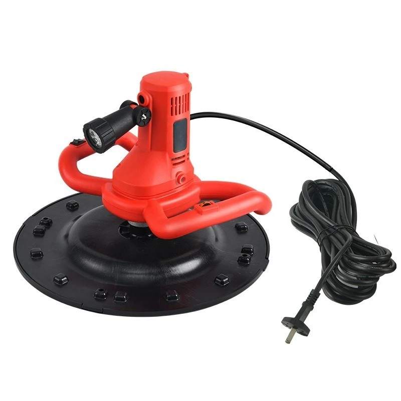 Electric polisher, concrete cement pavement smoothing, light collector, grinding, compacting, polishing, plastering machine