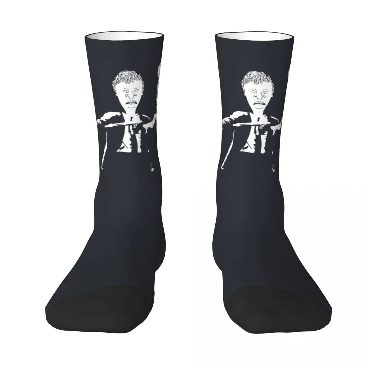 Beavis And Butthead Socks Autumn Pulp Fiction Stockings Kawaii Men's Medium Soft Socks Printed Cycling Anti Sweat Socks