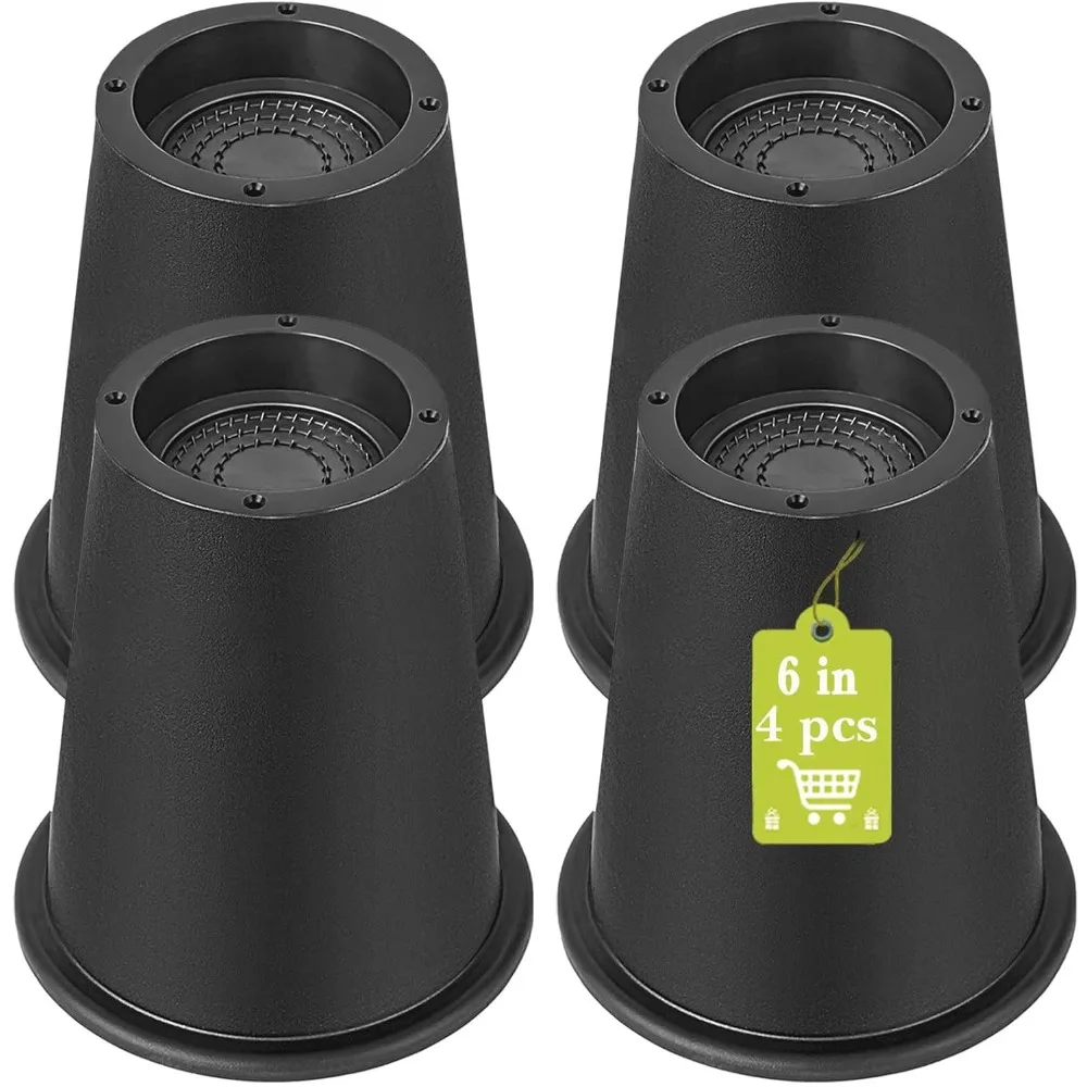 

4 упаковки мебельных стоек 6 дюймов, сверхмощные стойки для стола, стола, дивана, стула, дивана, шкафа, каркаса кровати в общежитии, круглый стол, ножка Ri