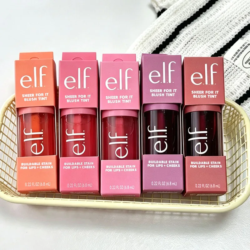 Elf Lip and Cheek Liquid Powder Blusher Cream Long Lasting Quick-drying Non-sticky Natural Facial Makeup Cosmetics Soft Texture