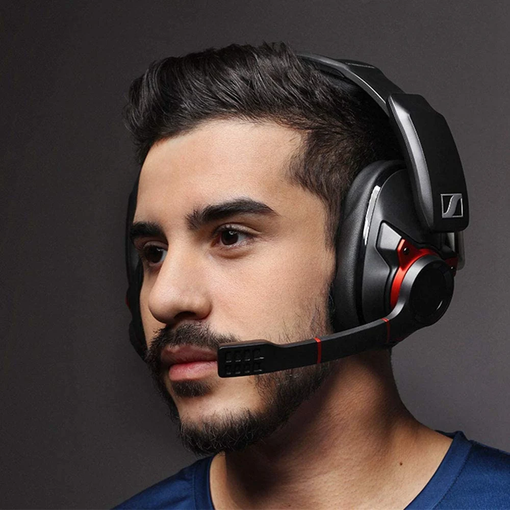 Auscultadores ear pads, acessórios de substituição para sennheiser gsp 670, gsp 500, gsp 600, headset gaming