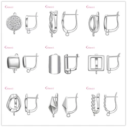 925 Sterling Silver Earring Findings Dangle Earrings Clasps Hooks Fittings DIY Jewelry Making Hook Drop Earrings Accessories