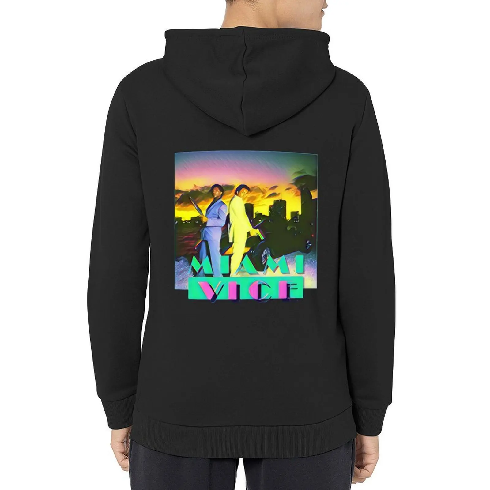 

Miami vice graphic design Hoodie hooded shirt graphic t shirts men aesthetic clothing men's sweat-shirt set designer hoodies