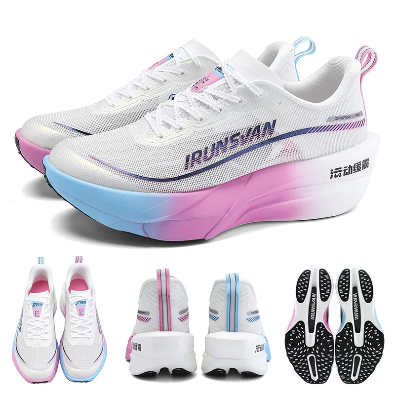 

Кроссовки для бега IRUNSVA Full Palm Carbon Plate, профессиональные гоночные марафонские спортивные кроссовки, мужская обувь для активного отдыха, модель 072