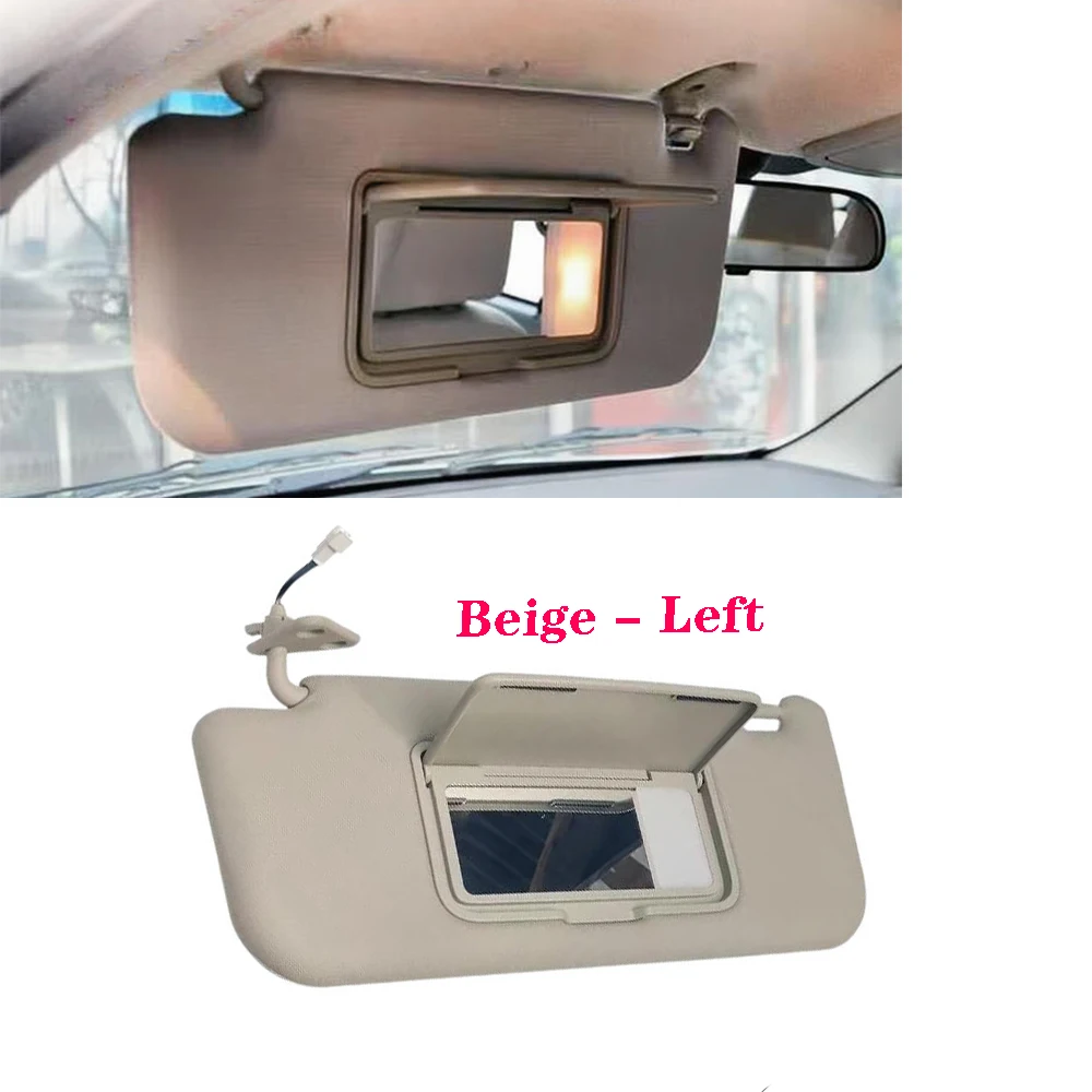 For JAC J4 J5 J6 Heyue B15 Front Sun Visor Accessories With Makeup Mirror Car Accessories With Light 5702030U2090 5702030U7154