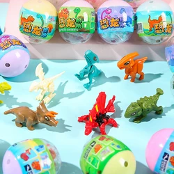 5Pcs/bag Cute Assembled Dinosaur Twisted Egg Toys Kids Surprise Egg Toy Children Puzzle Toy Birthday Party Favors Holiday Gifts