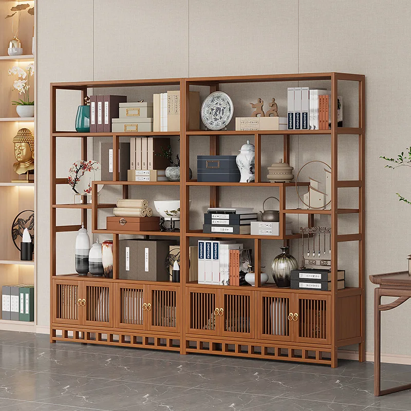 YFY Tea Collection Shelf Study Bogu  Antique Tea Room Tea  Office Duobao Pavilion