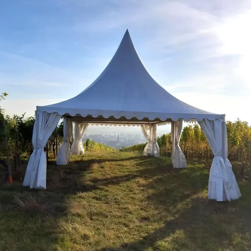 for WT Brand 5x5m Garden Cottage Pagoda Tent for Wedding Event Exhibition Party Rental Factory Direct