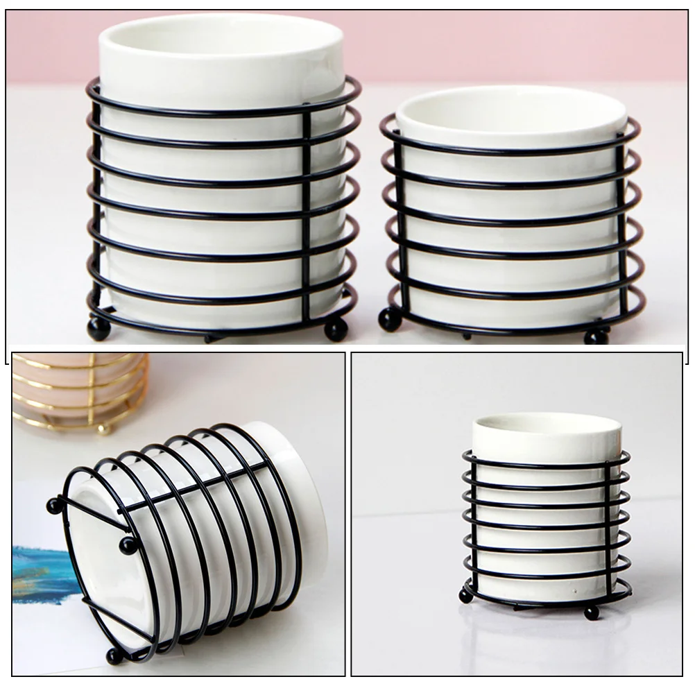 

Ceramic Pen Holder Desk Stationery Makeup Brush Organizer Pencil Cup Office Sundries Container Table Storage Holder