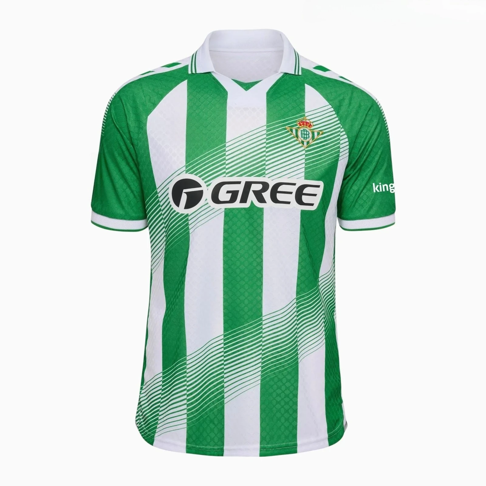 2026/27 Betis Vintage Polokragen Fußballtrikot, Herren Sommer Neues Retro-Kragen Sport Atmungsaktives Mesh Schnelltrocknendes Trikot – Detail 5