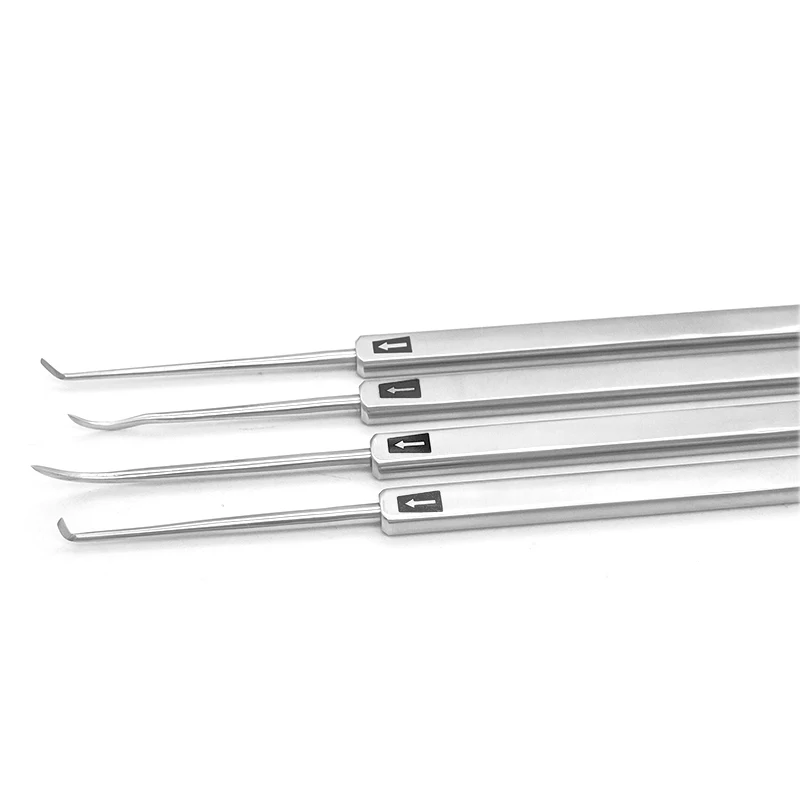 Gancho aguja de elevación tenosinovitis hoja de ganchillo gancho cuchillo borde gancho de ganchillo gigante gancho curvo aguja pequeña cuchillo w